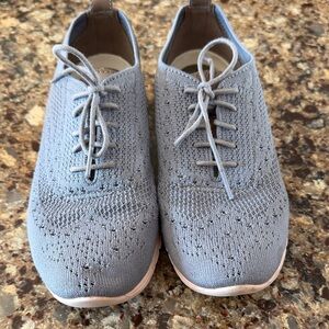 Cole Haan Zero Grand Gray Knit Sneakers, size 9